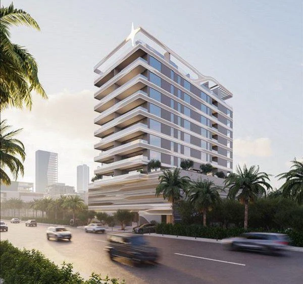 Новая резиденция Jardin Astral с бассейном, коворкингом и зонами отдыха, Jumeirah Garden city, Дубай, ОАЭ Новая резиденция Jardin Astral с бассейном, коворкингом и зонами отдыха, Jumeirah Garden city, Дубай, ОАЭ