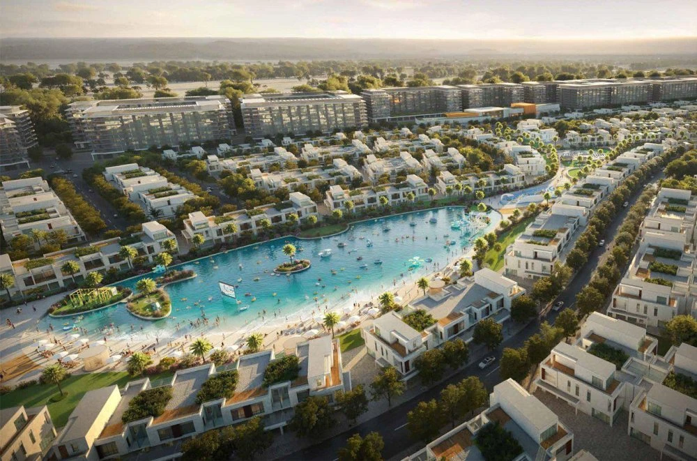 Новый комплекс таунхаусов Riverside со спа-центром, зонами для мероприятий и детским парком приключений, Damac Hills, Дубай, ОАЭ Новый комплекс таунхаусов Riverside со спа-центром, зонами для мероприятий и детским парком приключений, Damac Hills, Дубай, ОАЭ