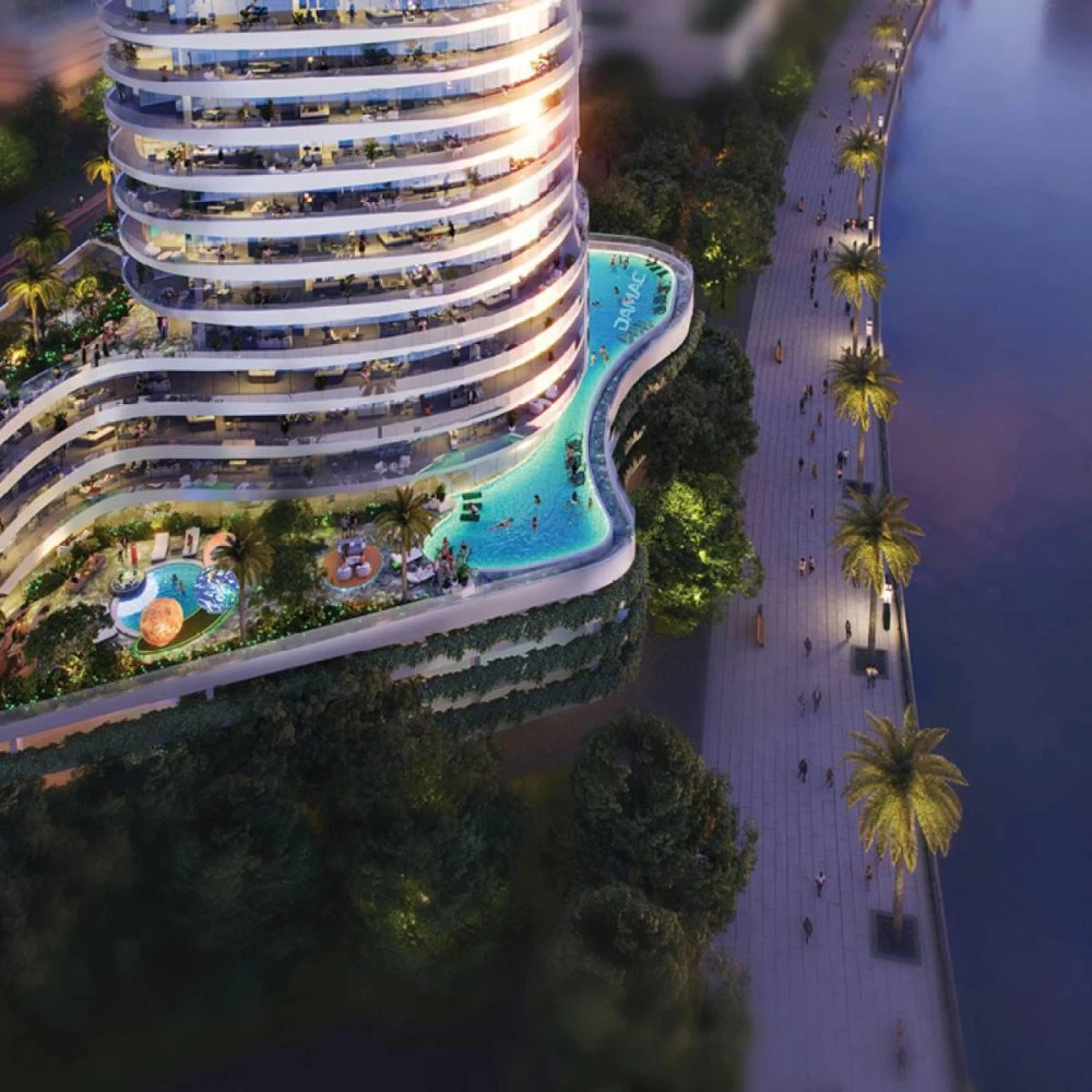 Жилой комплекс с бассейнами, аква-тренажерами и смотровой площадкой, Business Bay, Дубай, ОАЭ