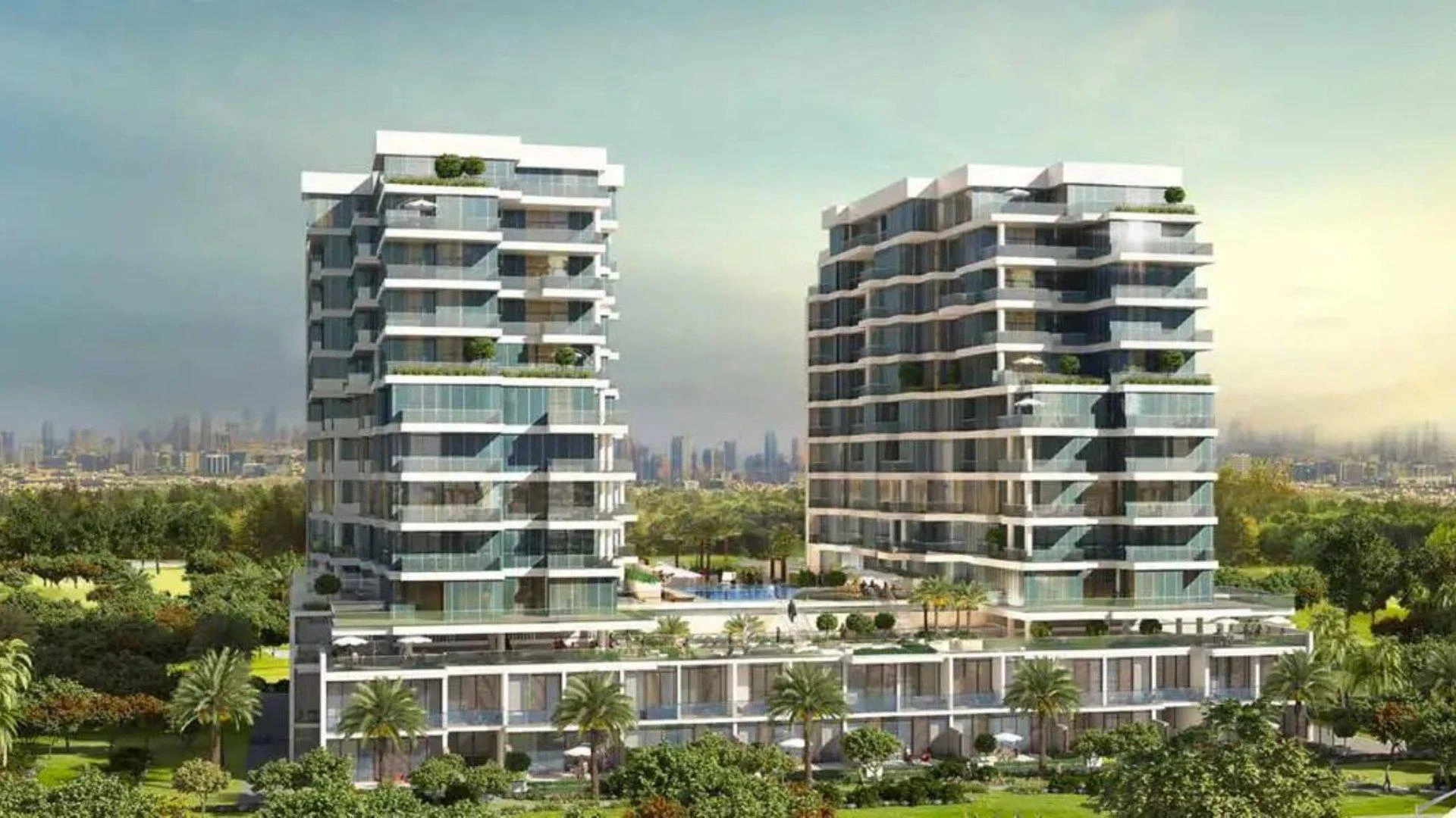 Резиденция премиум класса Orchid с бассейном и спа-центром в престижном районе Damac Hills, Дубай, ОАЭ