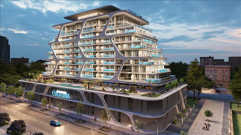 Элитная резиденция California с бассейнами, тренажерными залами и кинотеатром, Jebel Ali Village, Дубай, ОАЭ