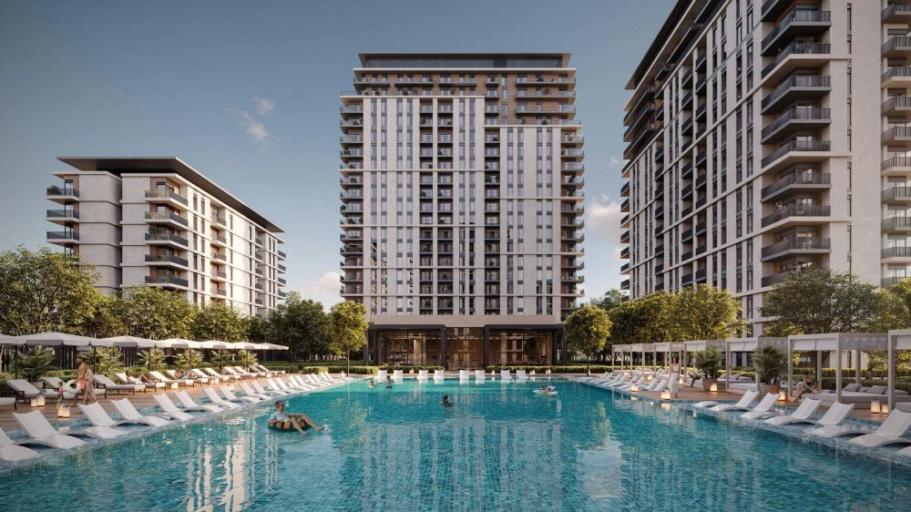 Новая резиденция Park Lane с бассейном и зелеными зонами, Dubai Hills, Дубай, ОАЭ Новая резиденция Park Lane с бассейном и зелеными зонами, Dubai Hills, Дубай, ОАЭ