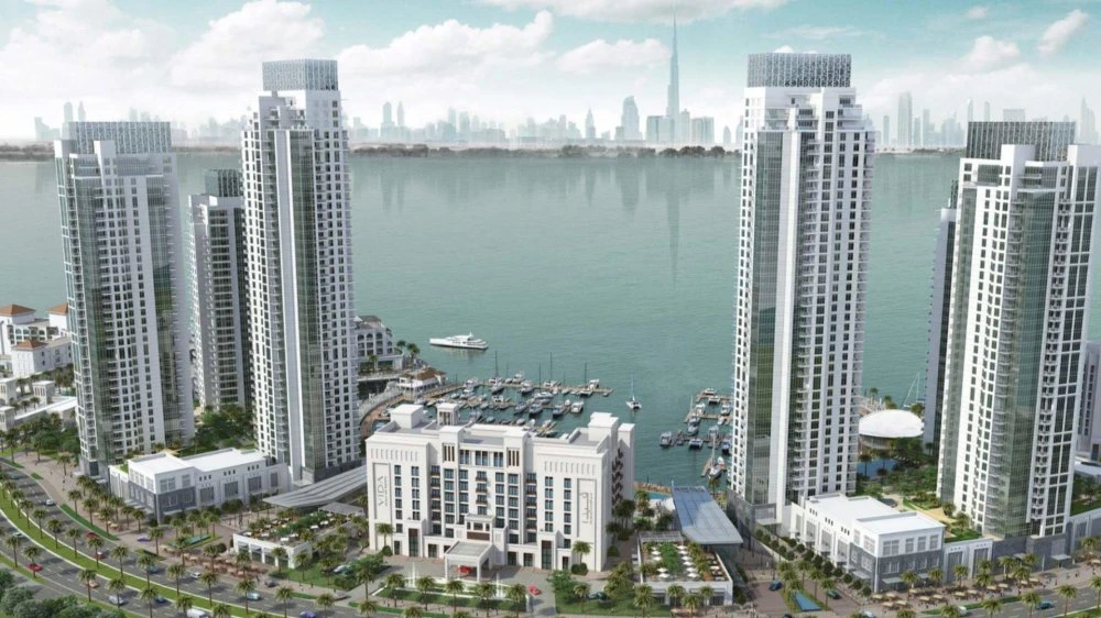 Высотная резиденция премиум класса Creek Residences рядом с причалом для яхт, Dubai Creek Harbour, Дубай, ОАЭ