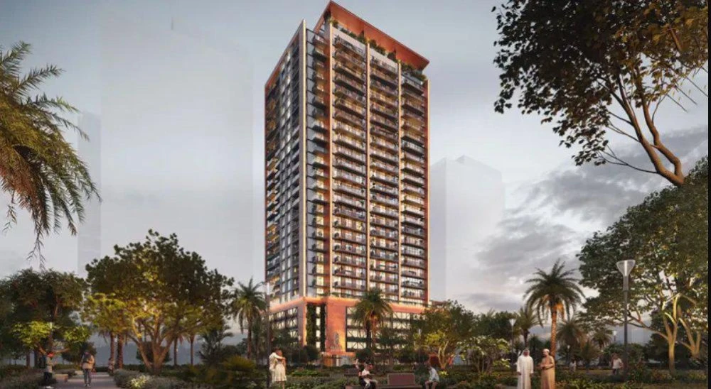 Новые квартиры в жилом комплексе Hadley Heights с широким спектром услуг, Джумейра Вилладж Серкл, Дубай, ОАЭ