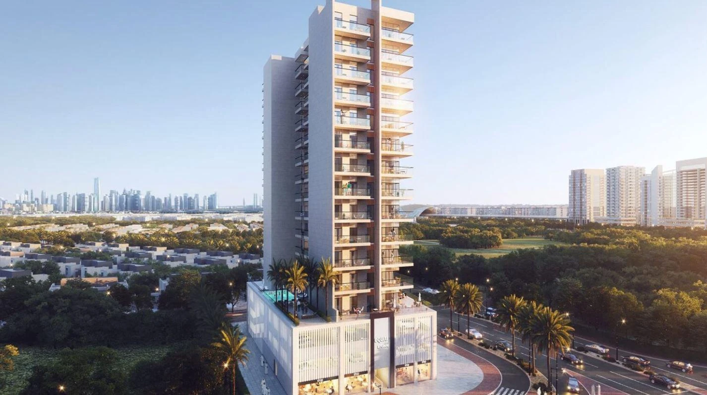 Резиденция Equiti Arcade с бассейном рядом со станциями метро, Jebel Ali Village, Дубай, ОАЭ Резиденция Equiti Arcade с бассейном рядом со станциями метро, Jebel Ali Village, Дубай, ОАЭ