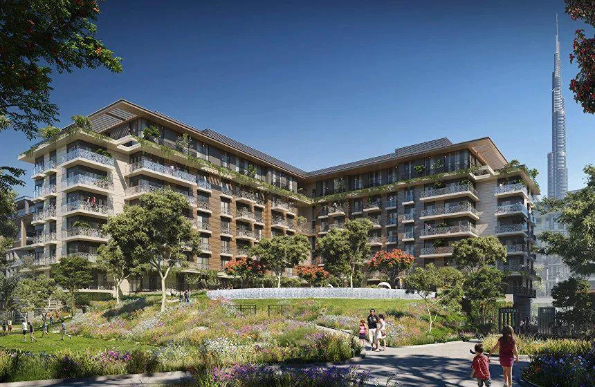 Новая резиденция Central Park с бассейнами и садами, Al Wasl, Дубай, ОАЭ Новая резиденция Central Park с бассейнами и садами, Al Wasl, Дубай, ОАЭ