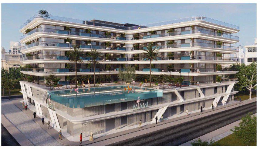 Резиденция Miami 2 с бассейнами и зеленой зоной рядом с Дубай Марина, район Jumeriah Village Triangle, Dubai, UAE Резиденция Miami 2 с бассейнами и зеленой зоной рядом с Дубай Марина, район Jumeriah Village Triangle, Dubai, UAE