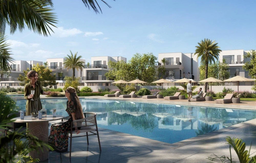 Новая резиденция Golf Lane с бассейном и полем для гольфа рядом с аэропортом, Emaar South, Дубай, ОАЭ