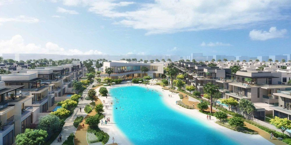 Новый закрытый комплекс вилл и таунхаусов South Bay 5 с лагуной рядом с аэропортом, Dubai South, Дубай, ОАЭ