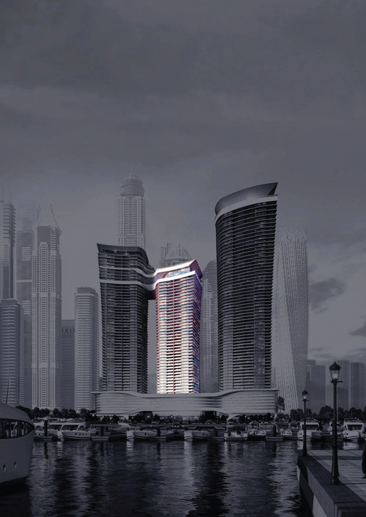 Новая высотная резиденция Seahaven Tower B с бассейном и оздоровительным клубом, Dubai Marina, Дубай, ОАЭ