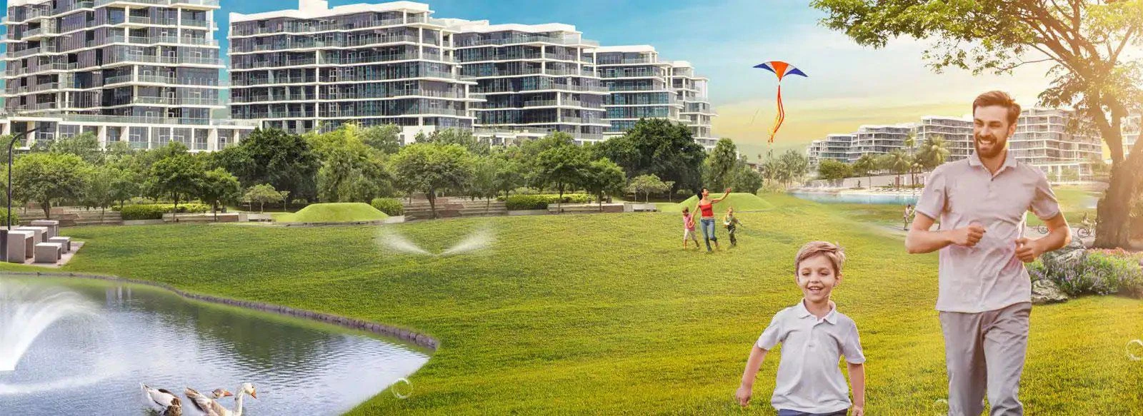 Современная резиденция Loreto с садами и рестораном рядом с гольф-клубом, Damac Hills, Дубай, ОАЭ