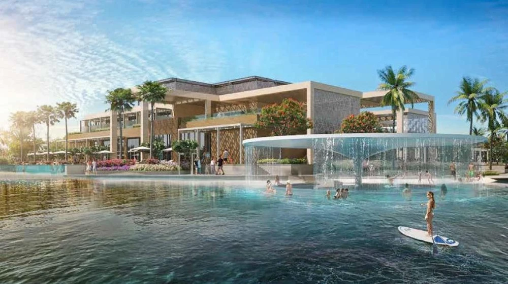 Малоэтажный жилой комплекс в окружении лагун и садов, в живописном зелёном районе Damac Hills, Дубай, ОАЭ