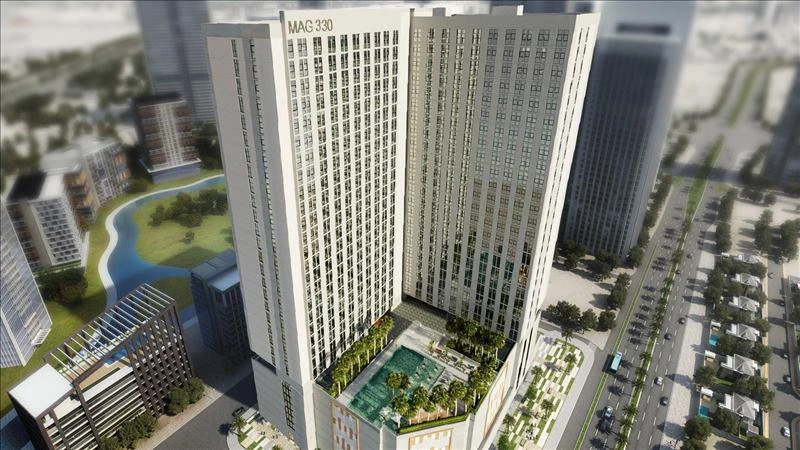 Стильная резиденция Mag 330 бассейном и спа-центром, City of Arabia, Дубай, ОАЭ