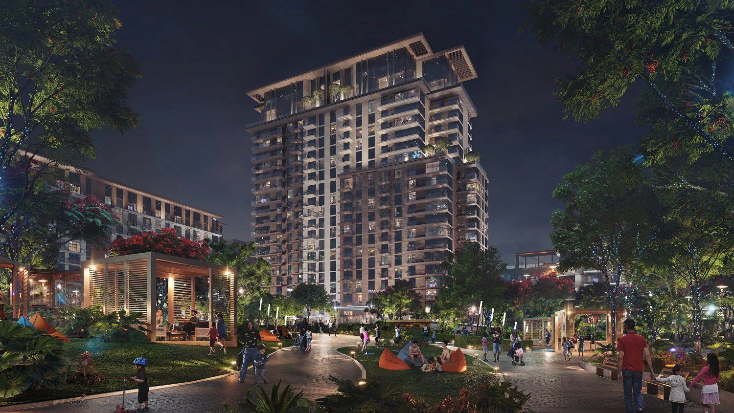 Современная резиденция Fern City Walk с развитой инфраструктурой рядом с достопримечательностями, в престижном районе Al Wasl, Дубай, ОАЭ Современная резиденция Fern City Walk с развитой инфраструктурой рядом с достопримечательностями, в престижном районе Al Wasl, Дубай, ОАЭ