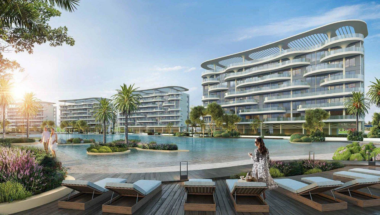 Новая резиденция LAGOON views (Phase 2) с бассейнами, садами и зонами для развлечений, Golf city (Damac Hills), Дубай, ОАЭ Новая резиденция LAGOON views (Phase 2) с бассейнами, садами и зонами для развлечений, Golf city (Damac Hills), Дубай, ОАЭ