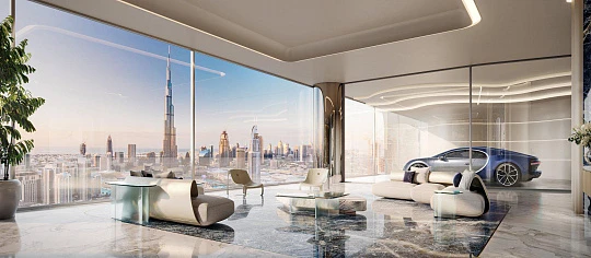 Высотный жилой комплекс Bugatti Residences с собственным пляжем рядом с яхт-клубом, Business Bay, Дубай, ОАЭ