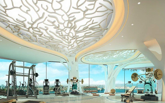 Новая высотная резиденция Coral Reef с бассейнами и спа-центром, Maritime City, Дубай, ОАЭ