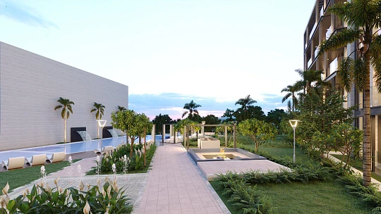 Жилой комплекс The Residences с бассейном и полем для гольфа, JVC, Дубай, ОАЭ