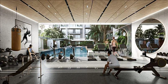 Новая резиденция Beverly Boulevard с бассейном и теннисным кортом, Al Barsha, Дубай, ОАЭ