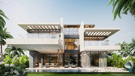 Новый комплекс меблированных вилл Mira Villas by Bentley Home с лагуной, Meydan, Дубай, ОАЭ