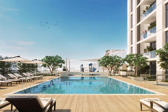 Новая резиденция Central с бассейнами и зоной отдыха рядом с автомагистралью и станцией метро, Jebel Ali Village, Дубай, ОАЭ
