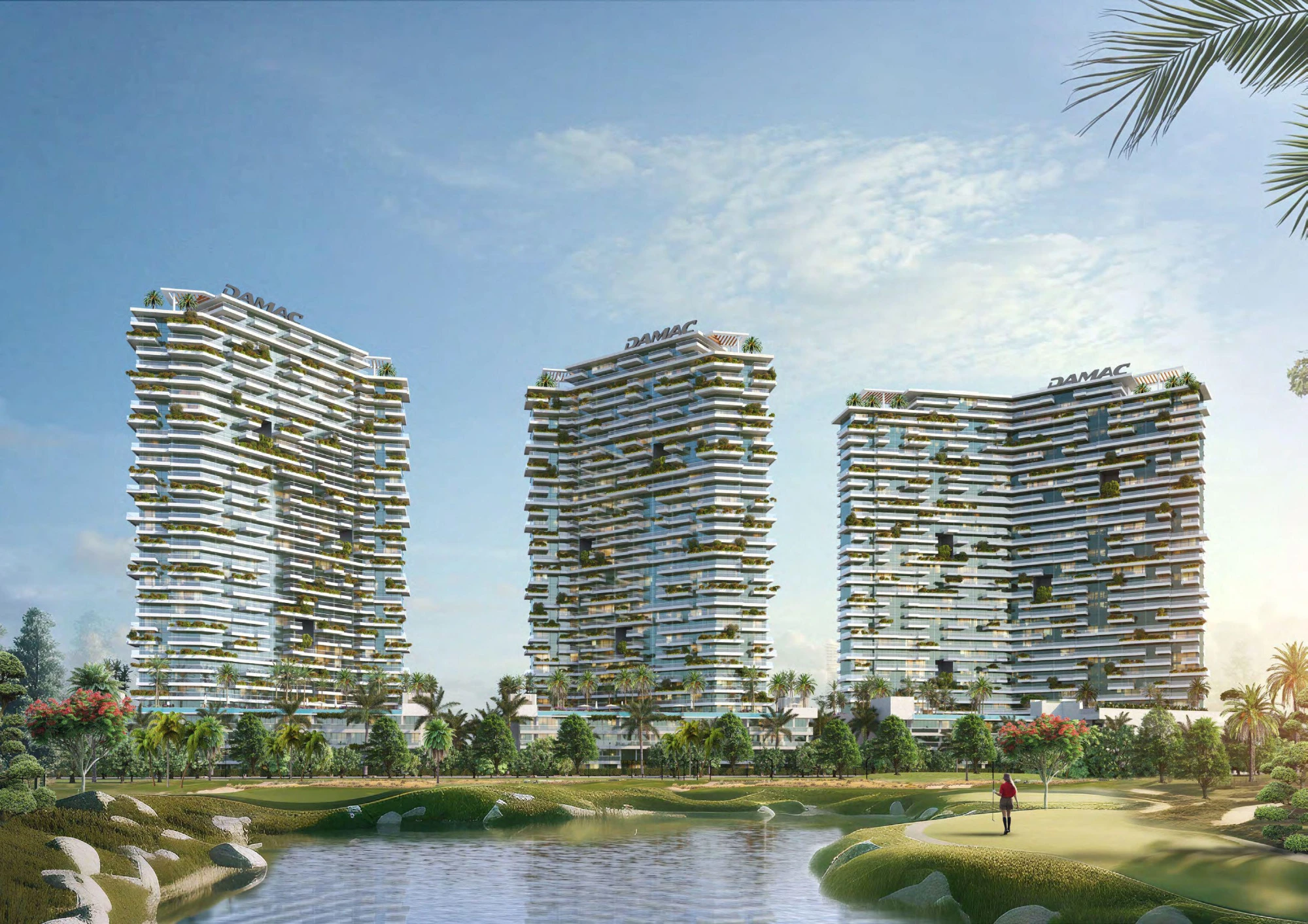 Новые апартаменты в жилом комплексе премиум класса Golf Green с богатейшей инфраструктурой, район DAMAC Hills, Дубай, ОАЭ