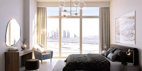 Высококачественная резиденция Creek Views 1 с бассейном рядом с международным аэропортом, Al Jaddaf, Дубай, ОАЭ
