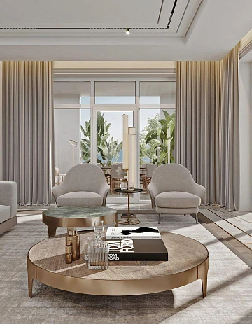 Новая элитная резиденция Raffles apartments со спа-центром и пляжным клубом, Palm Jumeirah, Дубай, ОАЭ