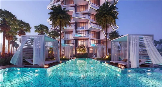 Новая высотная резиденция Phantom с бассейнами в престижном районе JVC, Дубай, ОАЭ