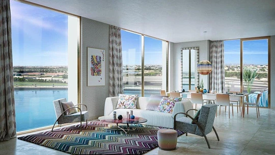 Жилой комплекс Urban Oasis от итальянского дизайнера, на берегу водного канала, с видом на город, Business Bay, Дубай, ОАЭ