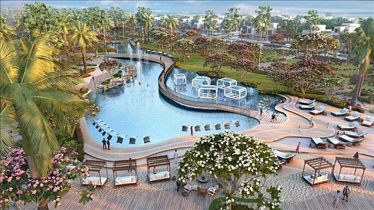 Новая резиденция Mykonos с пляжем и зонами отдыха, Damac Lagoons, Дубай, ОАЭ