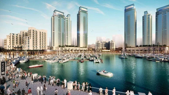 Высотная резиденция премиум класса Creek Residences рядом с причалом для яхт, Dubai Creek Harbour, Дубай, ОАЭ