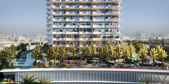 Новая резиденция Cove с бассейнами и бизнес-центром, Dubai Land, Дубай, ОАЭ