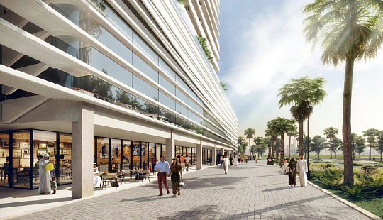 Новая резиденция Adeba с бассейном и спа-центром недалеко от аэропорта, Al Jaddaf, Дубай, ОАЭ