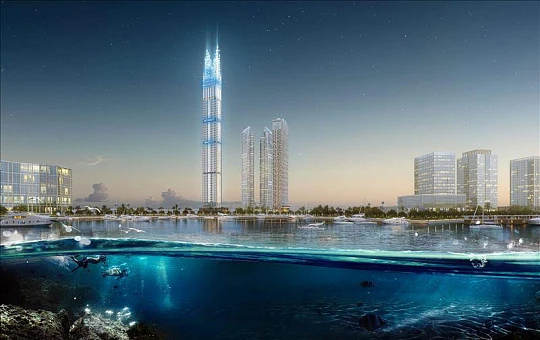 Элитная высотная резиденция Burj Binghatti Jacob с бассейном и спа-центром рядом с яхт-клубом, Business Bay, Дубай, ОАЭ