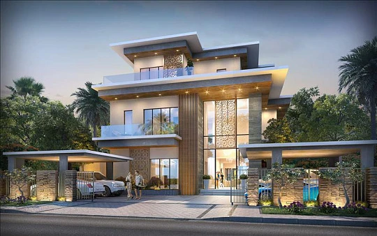 Новая резиденция Portofino с пляжем, бассейнами и бизнес-центром, Damac Lagoons, Дубай, ОАЭ