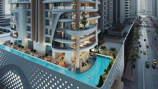 Просторные апартаменты и резиденции с частными бассейнами, с видом на гавань, яхт-клуб, острова и поле для гольфа, Dubai Marina, Дубай, ОАЭ