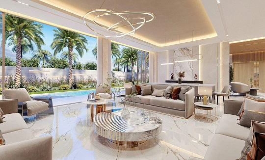 Новый комплекс вилл South Bay с лагунами, пляжами и торговым центром, Dubai South, ОАЭ