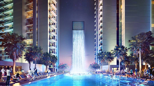 Новая резиденция Golf Gate с бассейнами и гольф-клубом в престижном районе DAMAC Hills, Дубай, ОАЭ