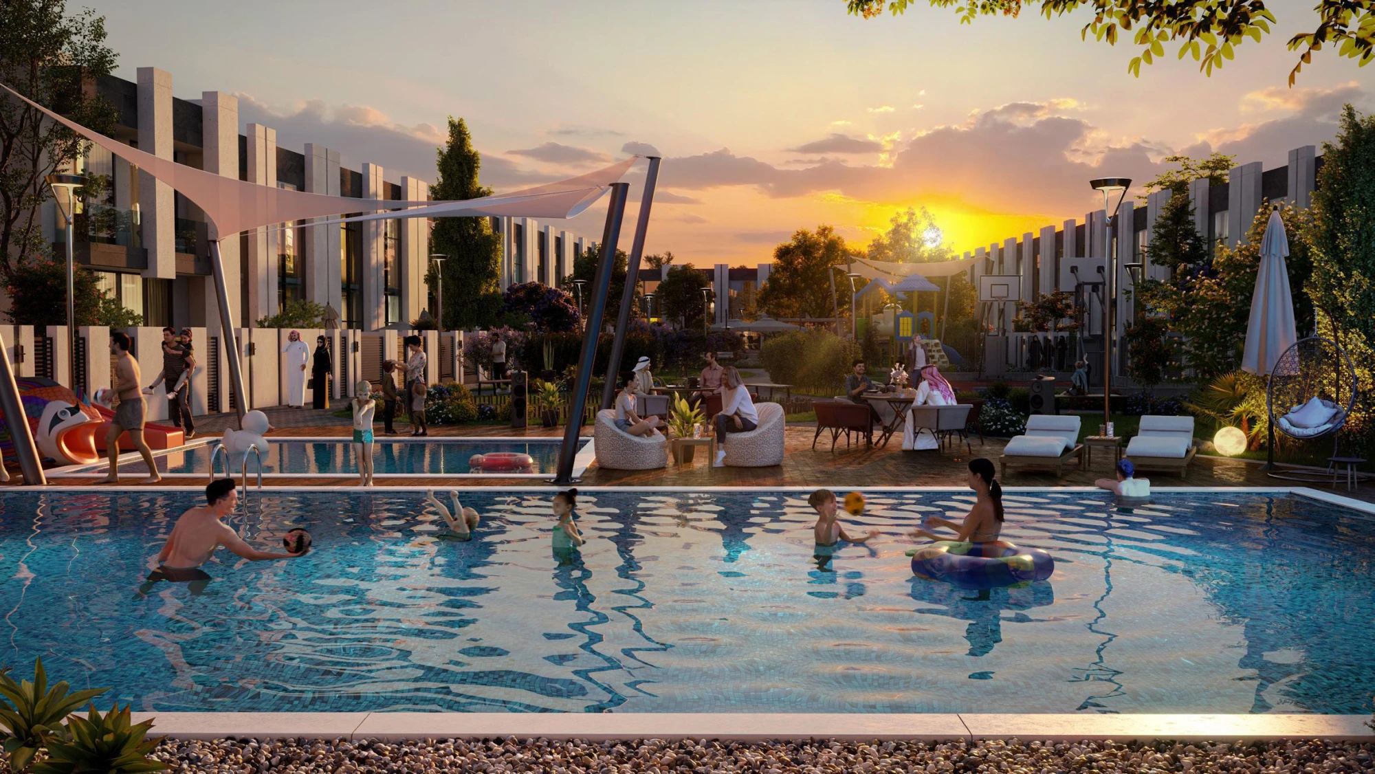 Новый масштабный проект таунхаусов Reportage Village в районе Дубайленд, Дубай, ОАЭ