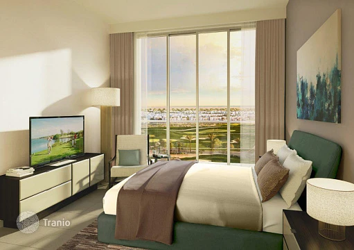Апартаменты в новом жилом комплексе Golf Views с видом на поле для гольфа в Dubai South, ОАЭ