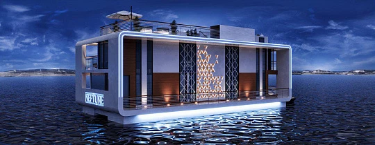 Новый уникальный комплекс вилл среди океана Kempinski Floating Palace (Neptune), Jumeirah, Дубай, ОАЭ