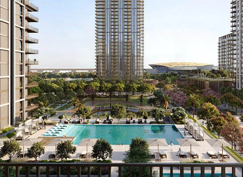Новая резиденция Aeon с пляжем и панорамным видом рядом с яхт-клубом и Даунтаун Дубай, Creek Harbour, Дубай, ОАЭ