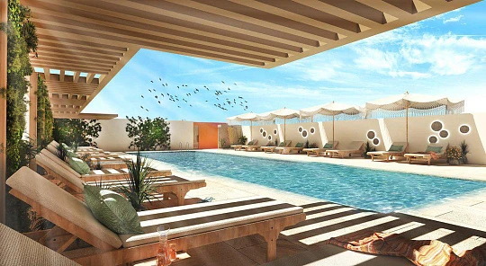 Новая резиденция Luma 22 с бассейнами и подземной парковкой, JVC, Дубай, ОАЭ