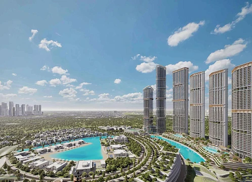 Элитные апартаменты с панорамным видом на город, лагуны и пляж, Nad Al Sheba 1, Дубай, ОАЭ