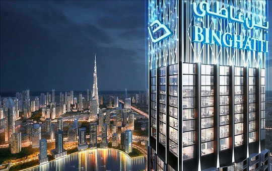 Элитная высотная резиденция Burj Binghatti Jacob с бассейном и спа-центром рядом с яхт-клубом, Business Bay, Дубай, ОАЭ