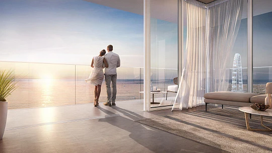 Четырёхкомнатная новая квартира в прибрежном комплексе премиум класса BlueWaters Bay с уникальным расположением, район JBR, Дубай, ОАЭ