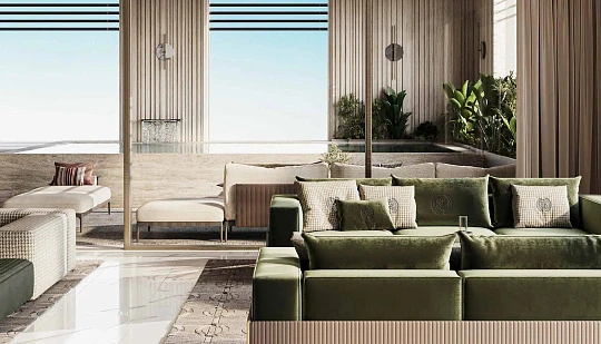 Высотный жилой комплекс с дизайнерской отделкой от швейцарского бренда Franck Muller, Dubai Marina, Дубай, ОАЭ