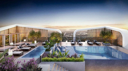 Новая резиденция Weybridge Gardens с бассейном, садами и коворкингом рядом с автомагистралью, Dubailand, Дубай, ОАЭ