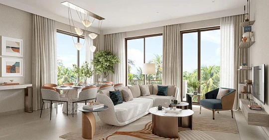 Апартаменты с террасами, видом на парк и гавань в ЖК Cedar, Dubai Creek Harbour, Дубай, ОАЭ